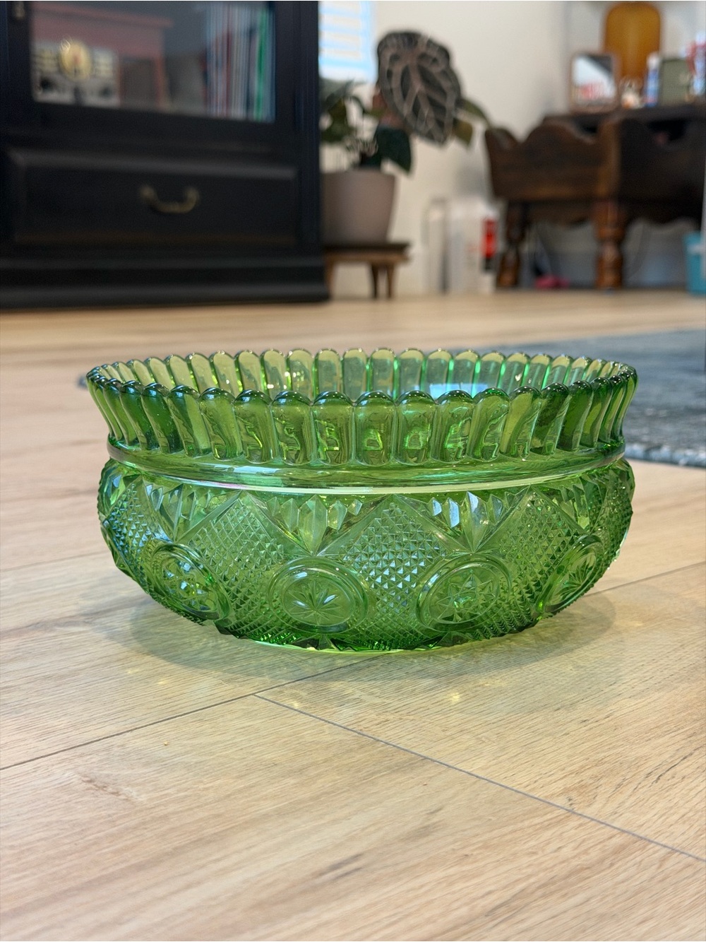 Small Vintage Green Bowl
